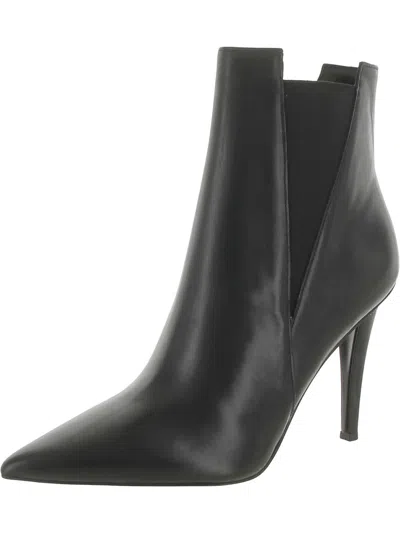 Nine West Franks Womens Leather Chelsea Boots In Black