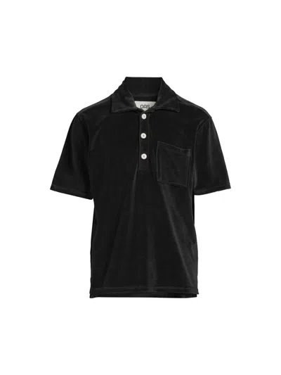 Oas Men's Nearly Black Girona Velour Shirt