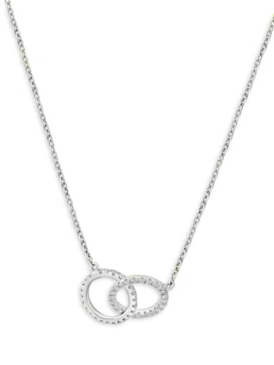 Effy Women's 14k White Gold & 0.24 Tcw Diamond Pendant Necklace