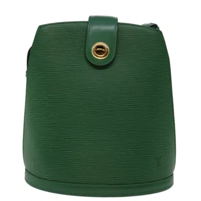 Pre-owned Louis Vuitton Cluny Green Leather Shoulder Bag ()
