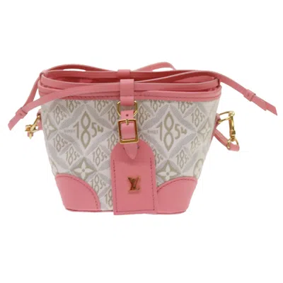 Pre-owned Louis Vuitton Nano Noé Pink Canvas Shoulder Bag ()
