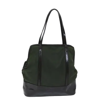 Prada Tessuto Green Synthetic Shoulder Bag ()