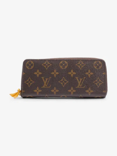 Pre-owned Louis Vuitton Clemence Wallet Coated Canvas In Multi