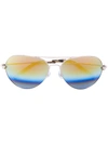 MATTHEW WILLIAMSON MATTHEW WILLIAMSON AVIATOR SUNGLASSES - METALLIC,MW130C1512333563