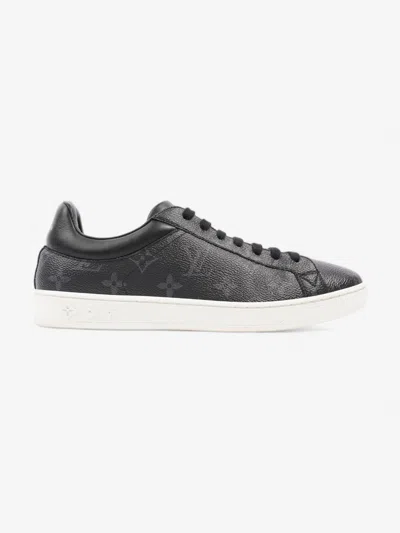 Pre-owned Louis Vuitton Luxembourg Sneakers Monogram Leather In Black