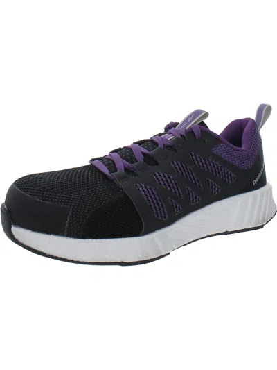 Reebok Fusion Flexweave Cage Womens Composite Toe Electrical Hazard Work & Safety Shoes In Purple