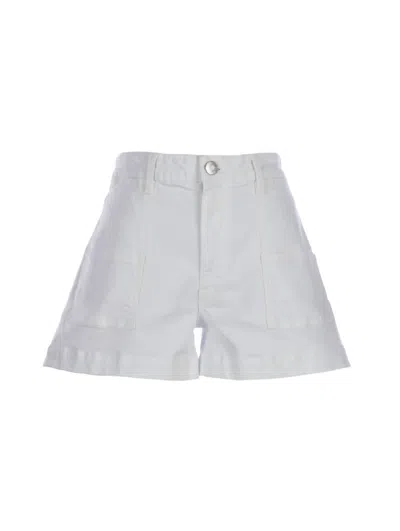 Kut From The Kloth Jane High Rise Short Pork Chop Pocket In Optic White