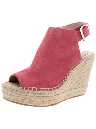 Kenneth Cole New York Olivia Womens Espadrille Wedge Sandals In Pink