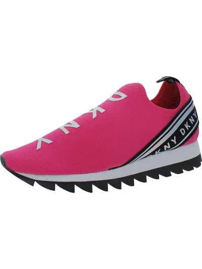 Dkny Annie Slip On Snea Womens Exercise Walking Shoes Running & Training Shoes In Pink