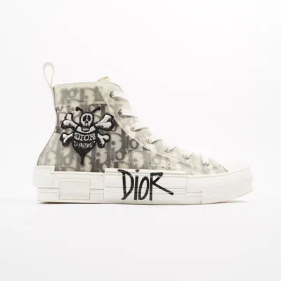 Dior Stussy B23 High-tops / Oblique Canvas In White