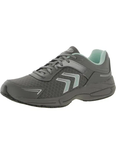 Dr. Scholl's Shoes Steel Grey Womens Leather Walking Running & Training Shoes