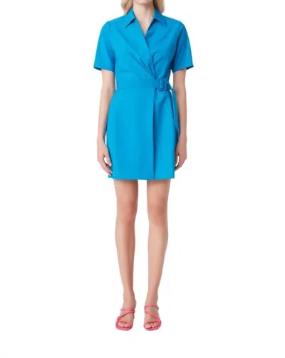 Suncoo Codou Dress In Turquoise In Blue