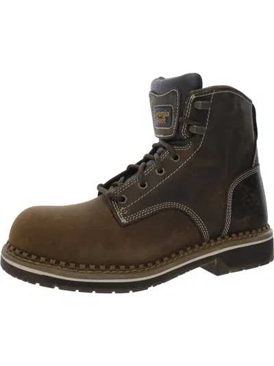 Georgia Boot Womens Leather Composite Toe Work & Safety Boots In Brown