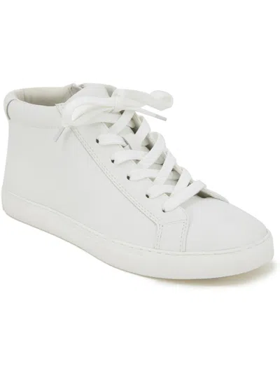 Kenneth Cole New York Kam Hightop Womens Leather High Top Casual And Fashion Sneakers In White