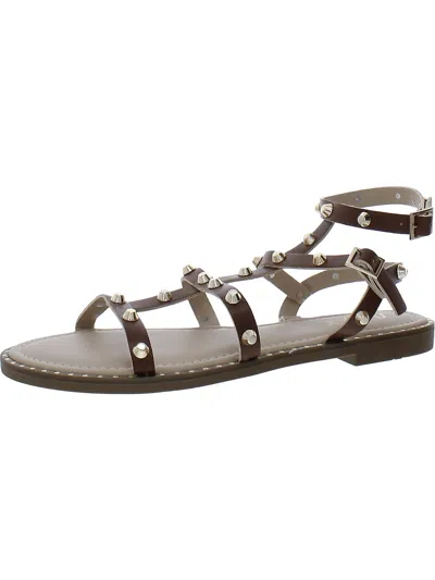 Sugar Bayridge Womens Faux Leather Strappy Sandals In Multi