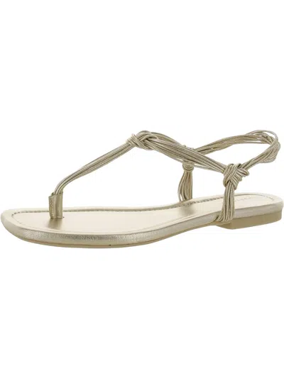 Vince Deja Womens Strappy Man Made Thong Sandals In Multi