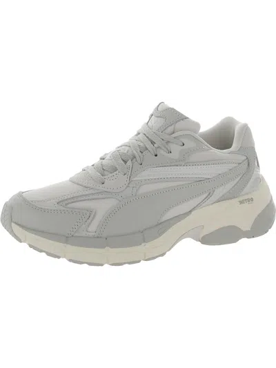 Puma Teveris Nitro Selflove Womens Leather Workout Running & Training Shoes In Multi