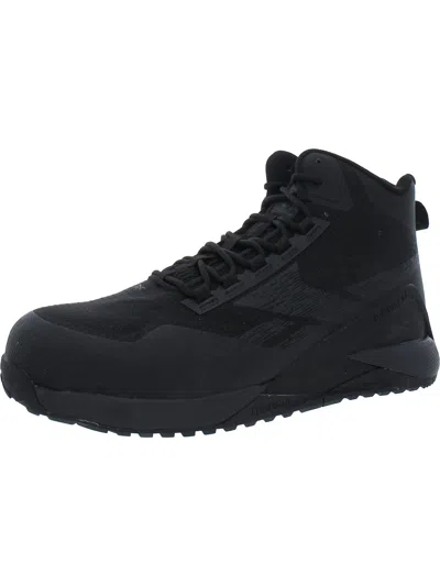 Reebok Nano X1 Adventure Mens Slip Resistant Manmade Work & Safety Shoes In Black