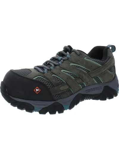 Merrell Moab Vertex Vent Womens Leather Composite Toe Work & Safety Shoes In Silver