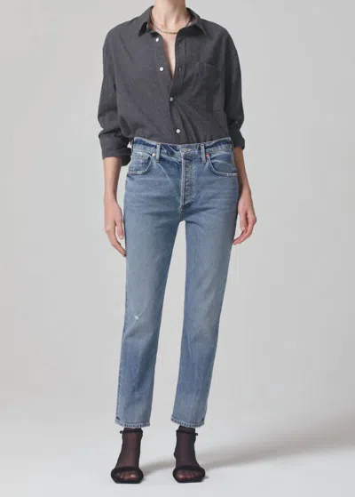 Citizens Of Humanity Jolene Straight Leg Jeans In Ascent In Multi