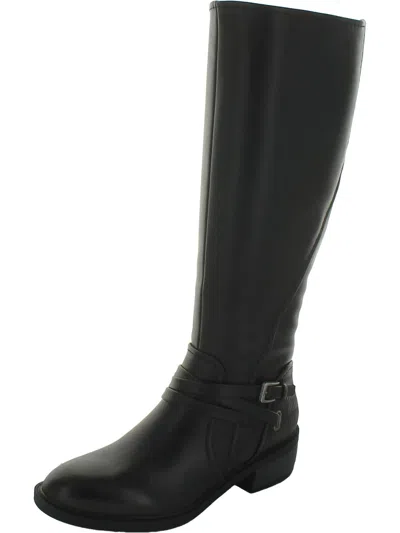 Baretraps Stratford Womens Faux Leather Mid-calf Boots In Black
