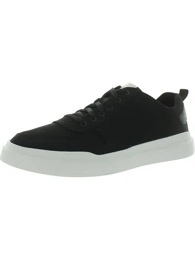 Cole Haan Grandpro Rally Mens Canvas Lifestyle Fashion Sneakers In Black