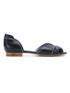 SARAH CHOFAKIAN IBERICA LEATHER FLAT SANDALS,IBERICARASTFACH11753452