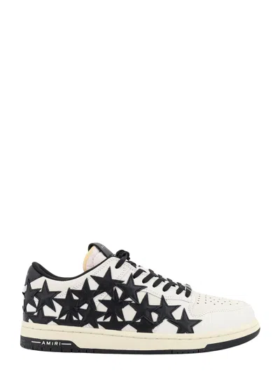 Amiri Leather Sneakers With Stars Detail