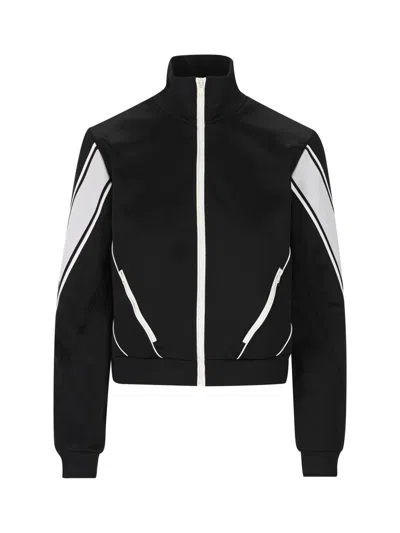 Gucci Cotton Blend Zip Jacket In Black
