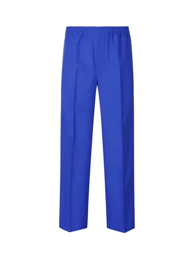 Gucci Trousers In Electric Blue/mix