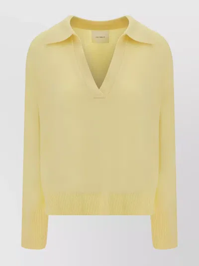 Lisa Yang Knitwear In Lemon Sorbet