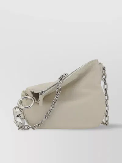 Burberry Knight Shoulder Bag In White