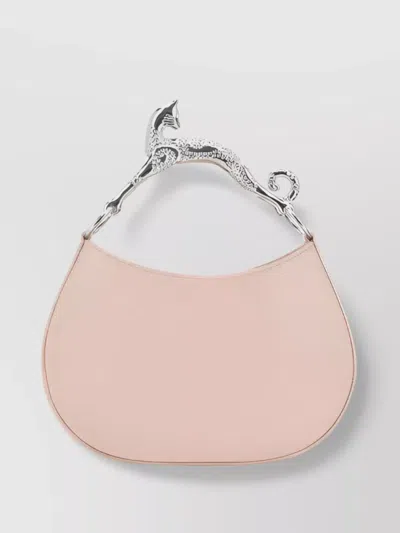 Lanvin Hobo Handbag Calfskin Silver Hardware
