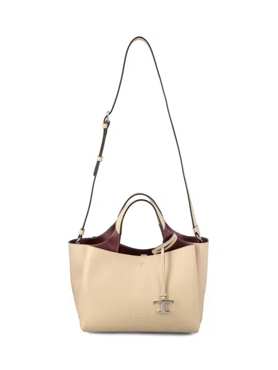 Tod's Handbags In C600(natural)+r802(burgundy S