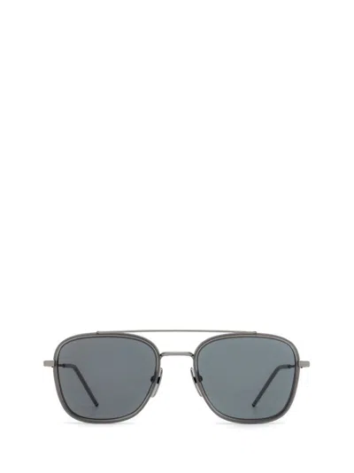 Thom Browne Eyewear Aviator Sunglasses In Grey
