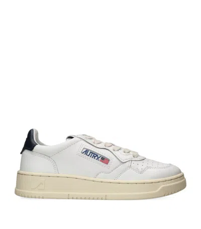 Autry Kids' Leather Low-top Medalist Sneakers In White