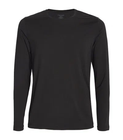 Falke Wool-blend Daily Climawool Shirt In Black