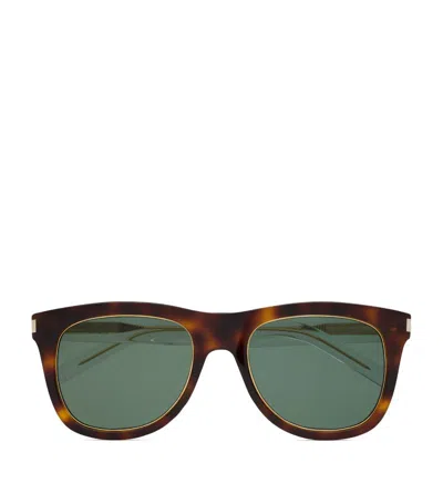 Saint Laurent Tortoiseshell Sl 51 Sunglasses In Brown