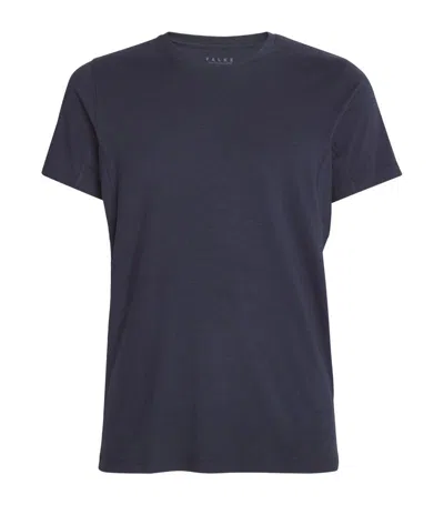 Falke Cotton-blend Daily Climate Control T-shirt In Navy
