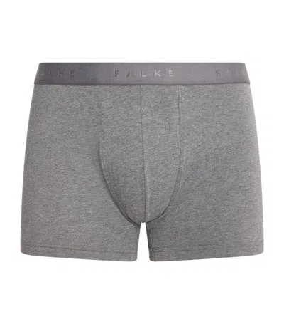 Falke Mens Dark Grey Tonal Waistband Pack Of Two Stretch-cotton Boxers