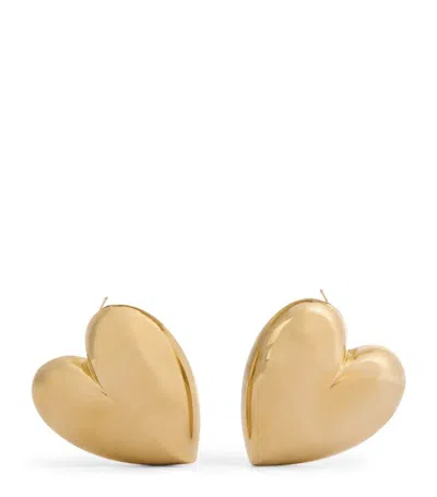 Jennifer Fisher Yellow Gold-plated Puffy Heart Earrings