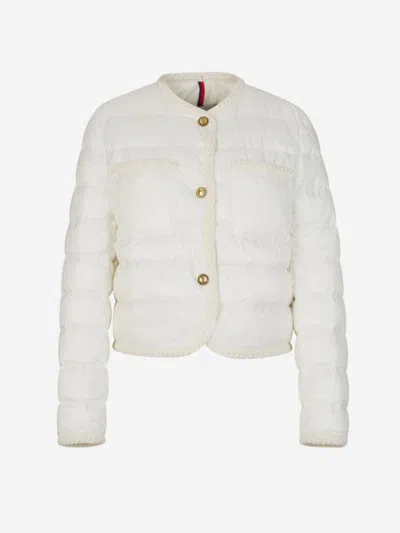 Moncler Padded Aristeo Jacket In Beige