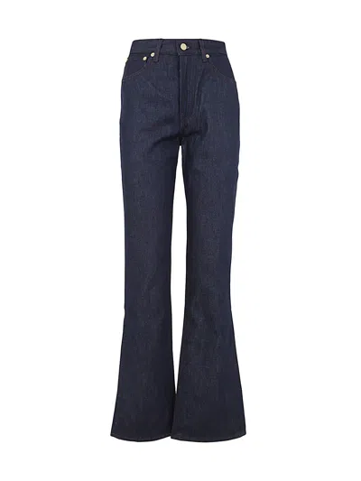 Jacquemus Yelo High-rise Straight-leg Jeans In Blue