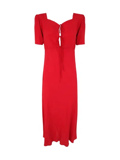 N°21 Women's Midi Dress Acetate In Red