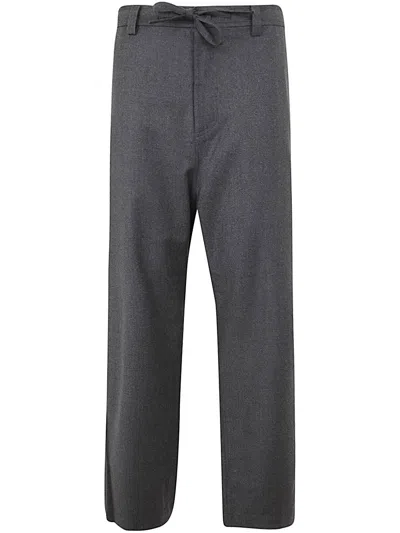 Sofie D'hoore Sofie D Hoore Low Crotch Pants With Zipper And Drawstring Clothing In Grey