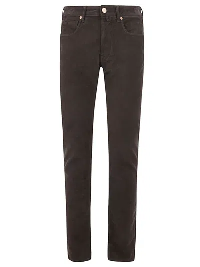 Incotex Blue Division Jeans In Brown