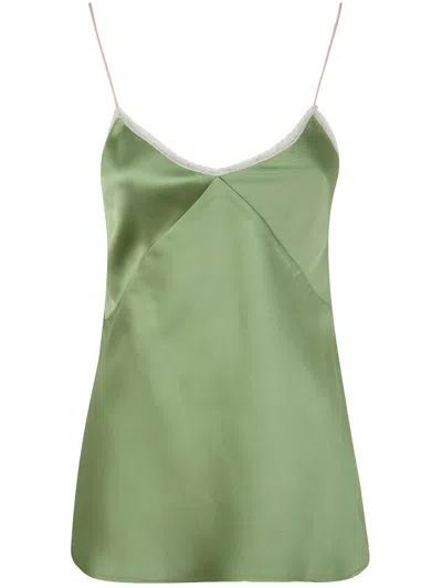 N°21 Thin Straps Top In Green