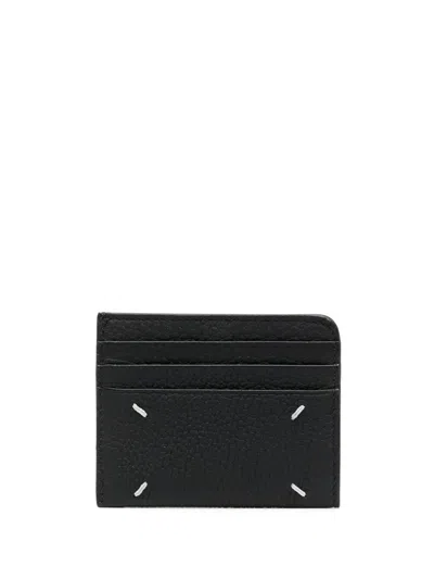 Maison Margiela Card Holder Slim With Gap In Black