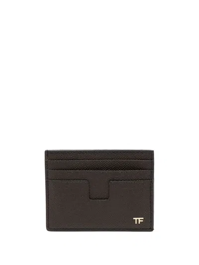 Tom Ford Card Holder In Brown