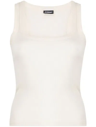 Jacquemus Second Skin Tank Top In White